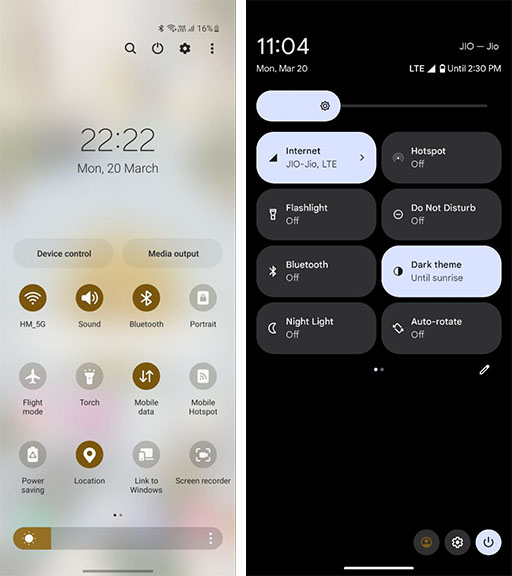 Samsung One UI 6.0 Android 14 tile