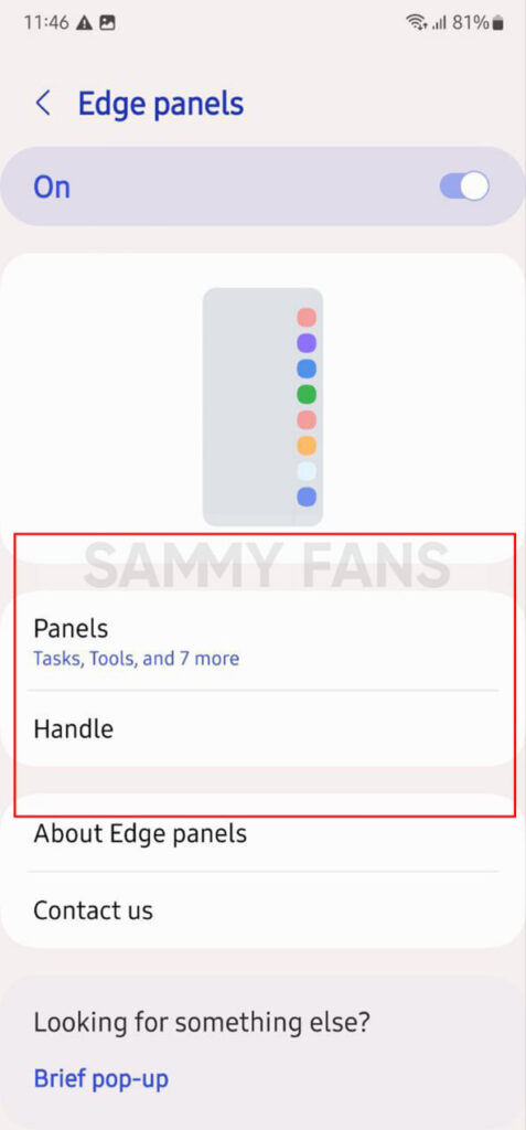 Samsung Edge Panels