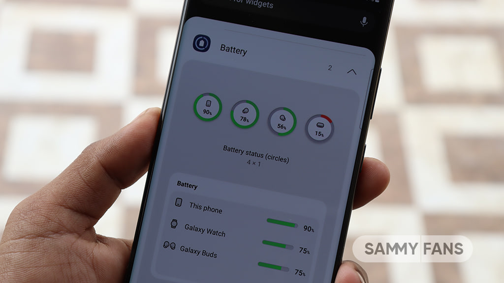 Samsung One UI 5.1 widgets