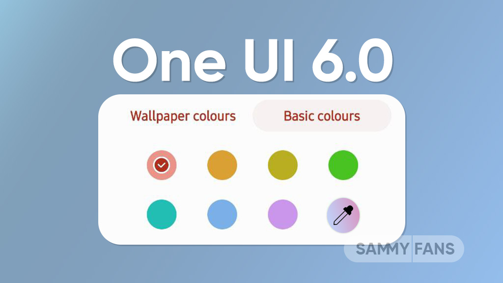 Samsung One UI 6.0 Color Palette