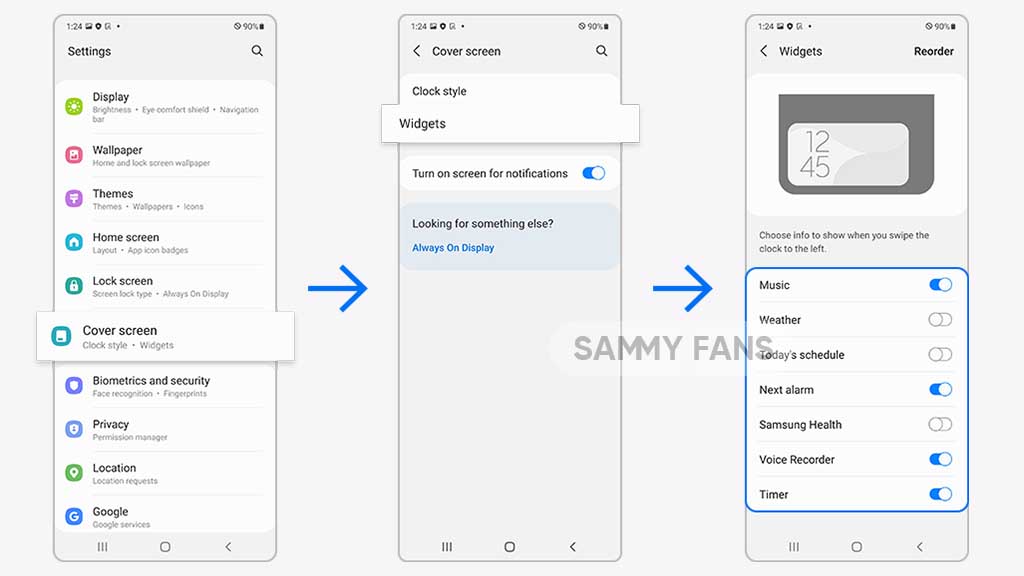 Samsung Galaxy Z Flip4 Cover Screen Customization