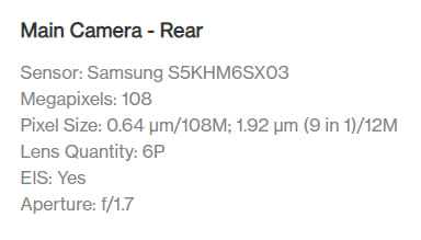 OnePlus Nord CE 3 Lite 108-megapixel Samsung Camera