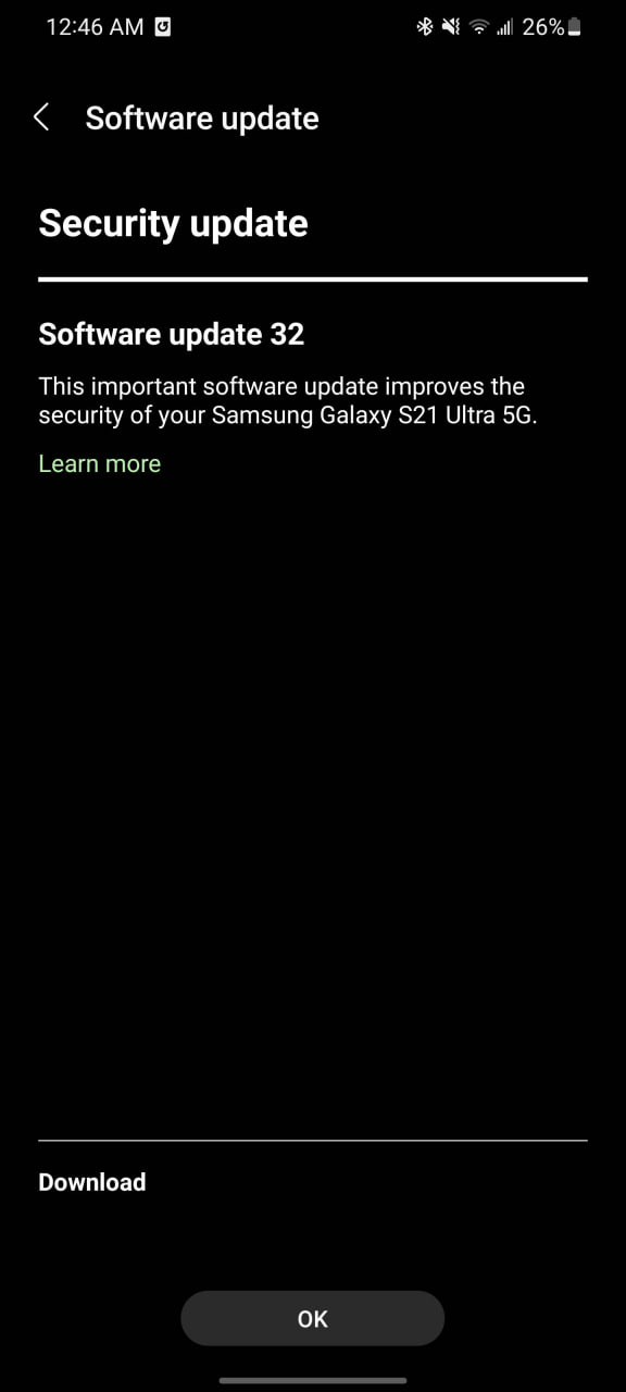 Samsung Galaxy S21 April 2023 security update Verizon