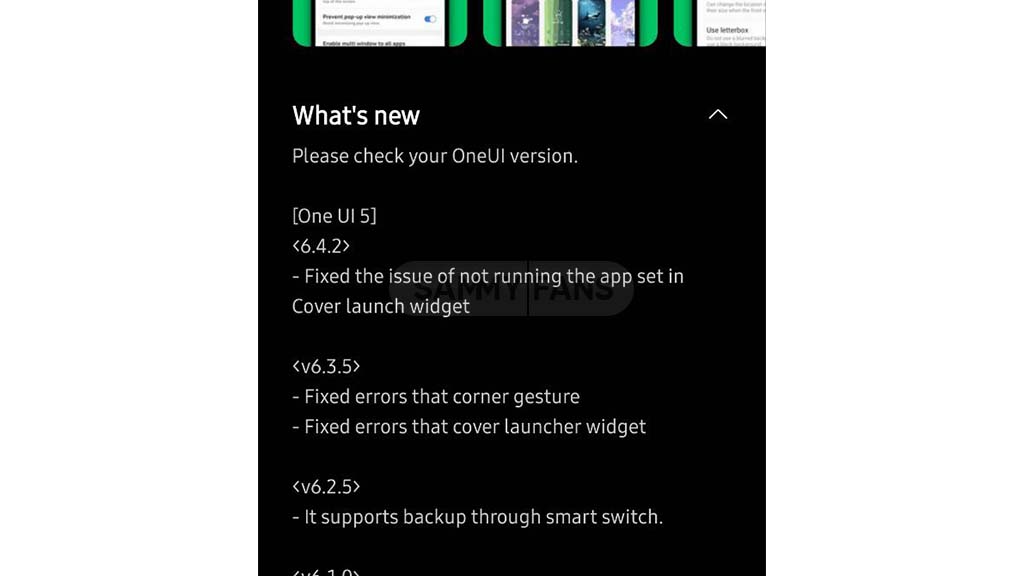 Samsung MultiStar 6.4.02 update