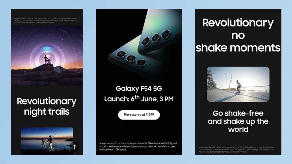 Samsung Galaxy F54 with flagship camera, Nightography launching on June 6 -  Sammy Fans