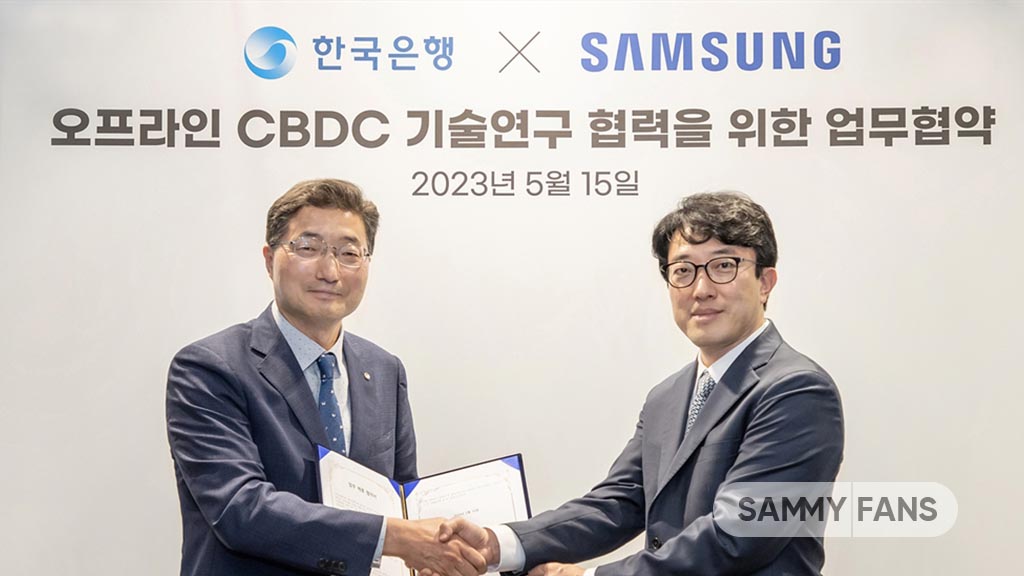 Samsung Bank of Korea Digital Currency