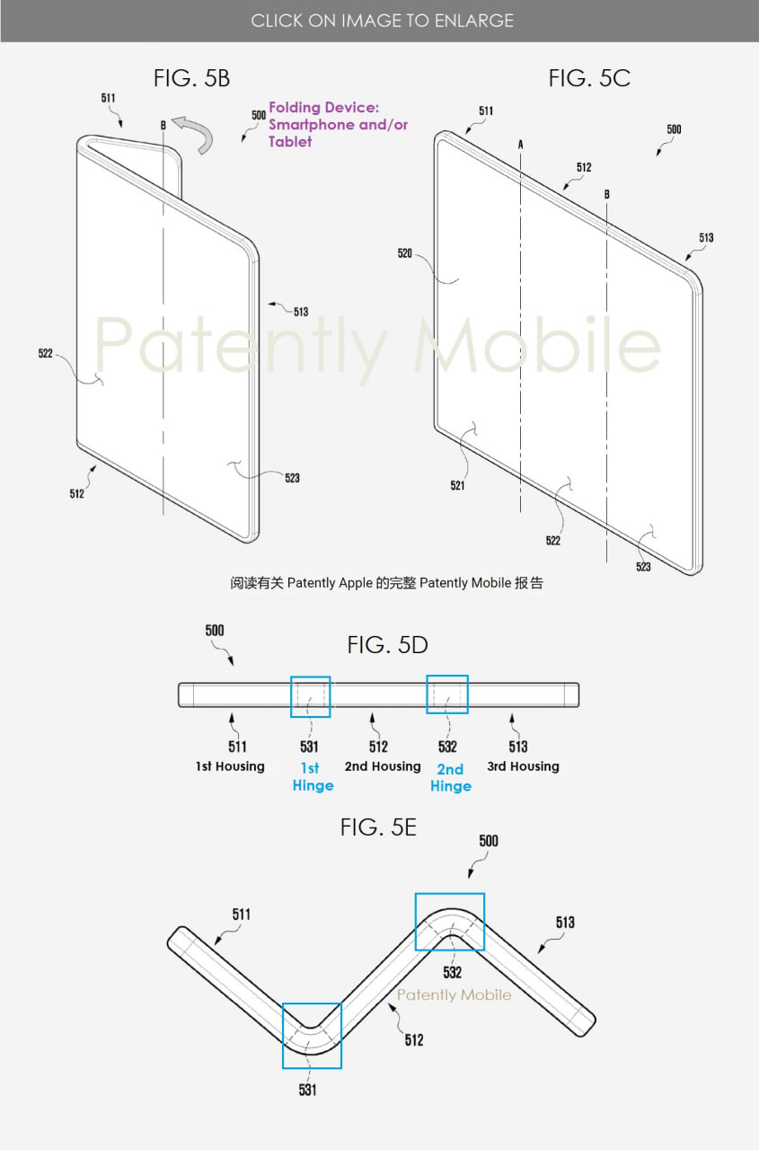 Samsung Foldable Phone Dual Hinge
