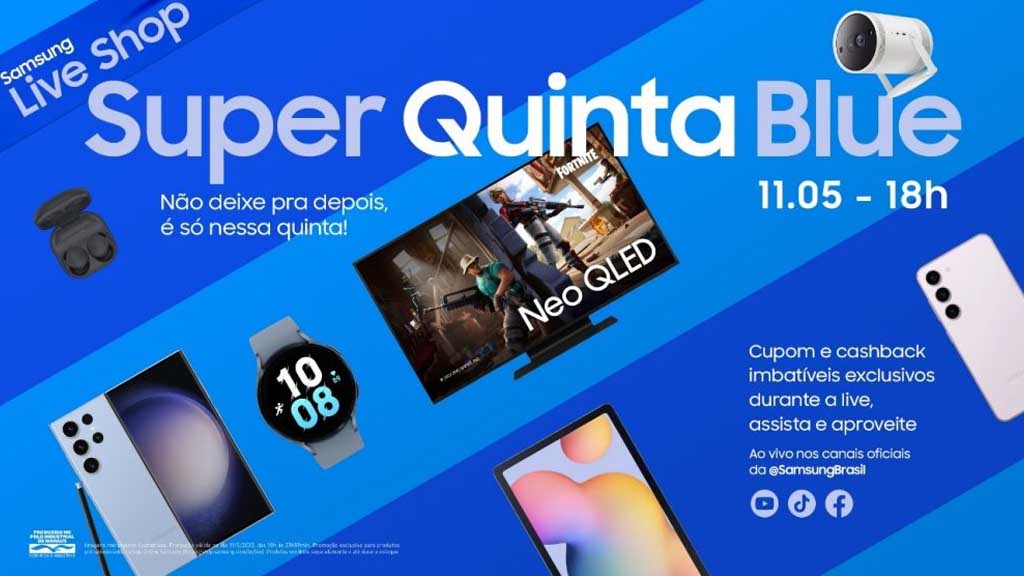 Samsung Quinta Blue Live Sale Brazil