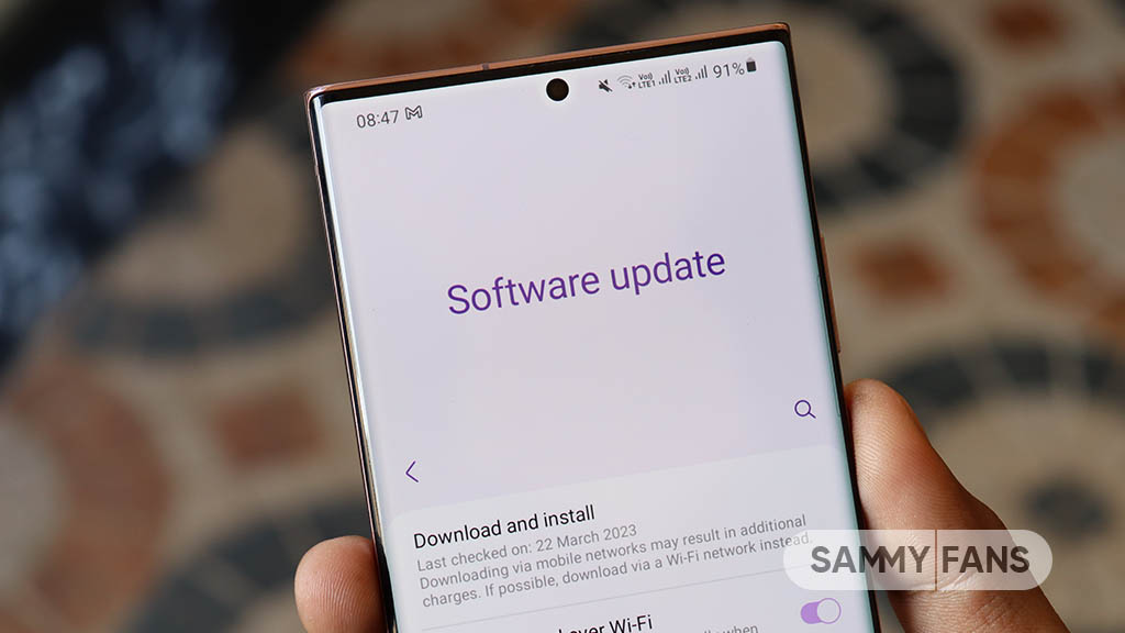 Samsung Galaxy Software Update