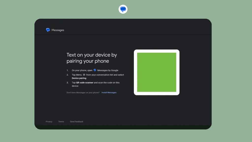 Google Pixel Messages app