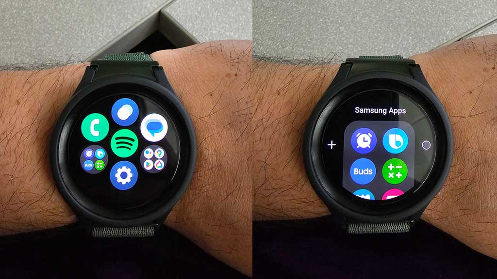Samsung One UI 5 Watch Apps Folders