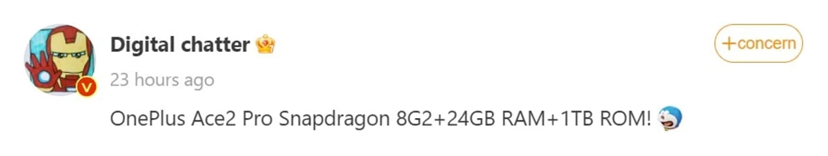 OnePlus 24GB RAM