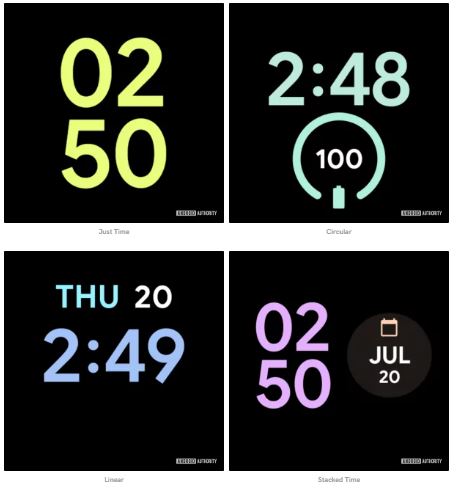 Google Pixel Watch 2 watch faces