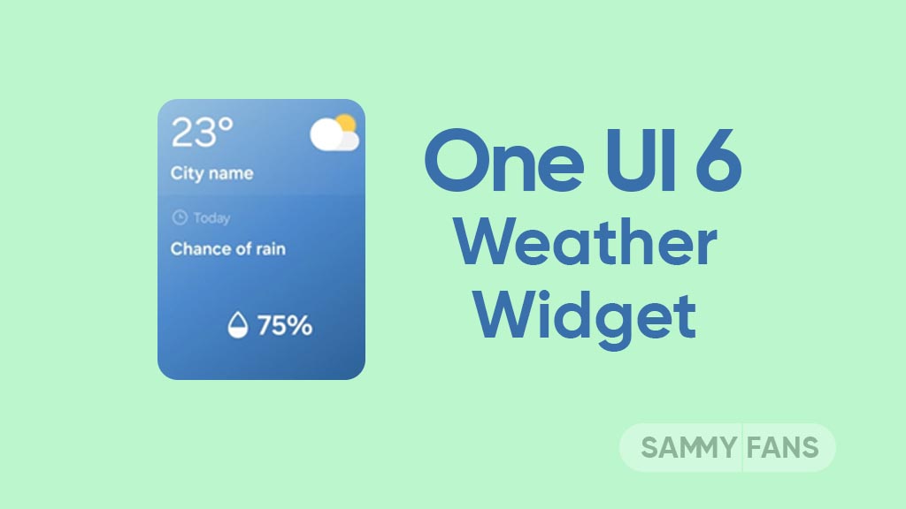 One UI 6 Weather Widget