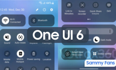 Samsung One UI 6 Quick Settings Design