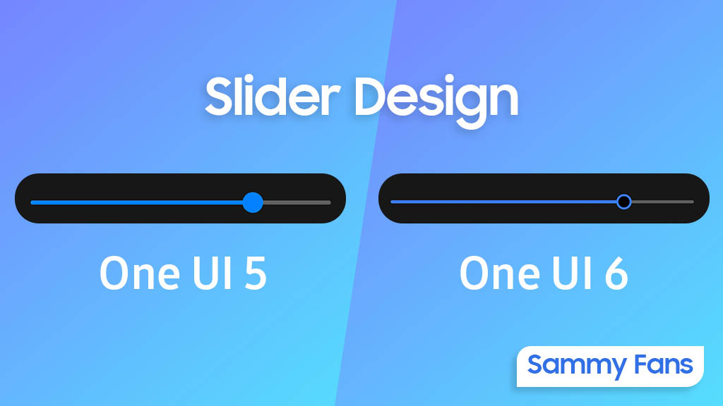 Samsung One UI 6 Slider