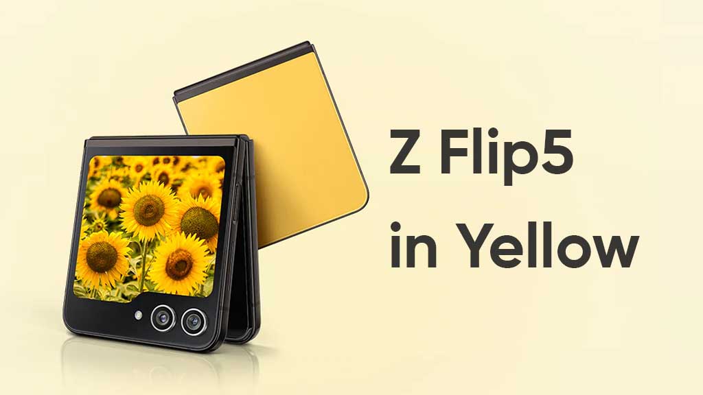 Samsung Galaxy Z Flip 5 in Yellow hue launching on October 17 Sammy Fans