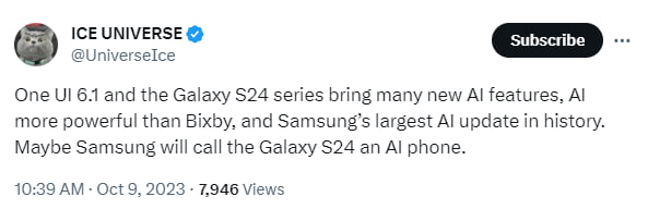 Samsung One UI 6.1 AI Features
