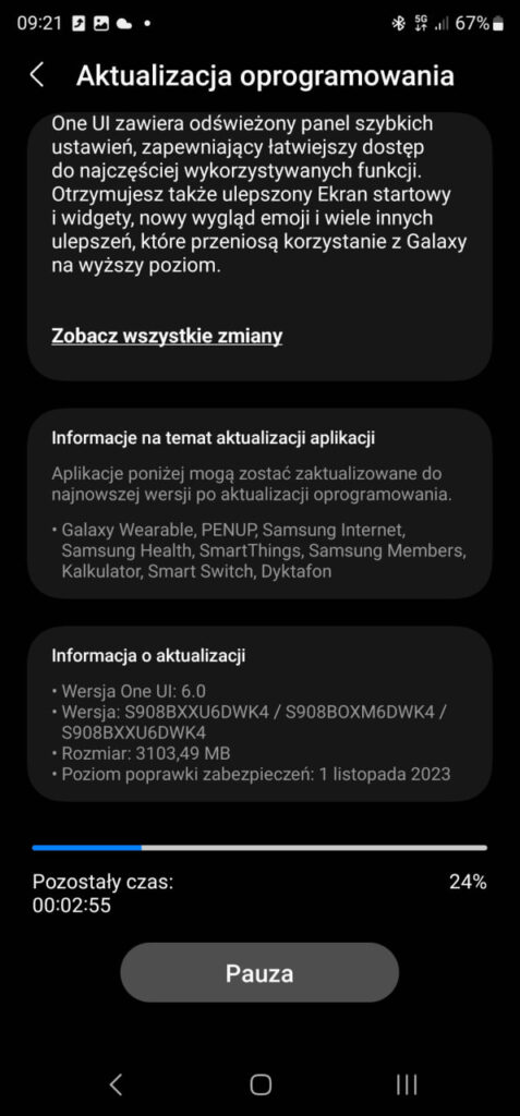 Samsung Galaxy S22 One UI 6 update