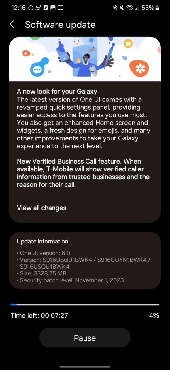 One UI 6.0 verified caller info