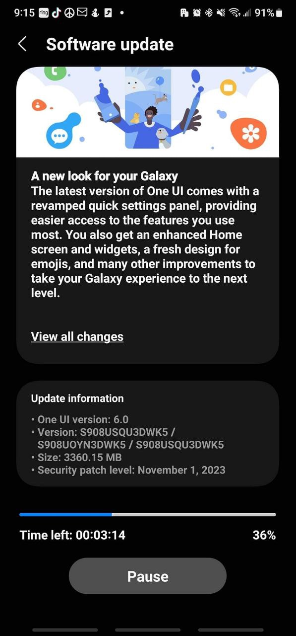 Galaxy S22 Android 14 One UI 6.0 T-Mobile US
