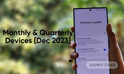 Samsung December 2023 devices list