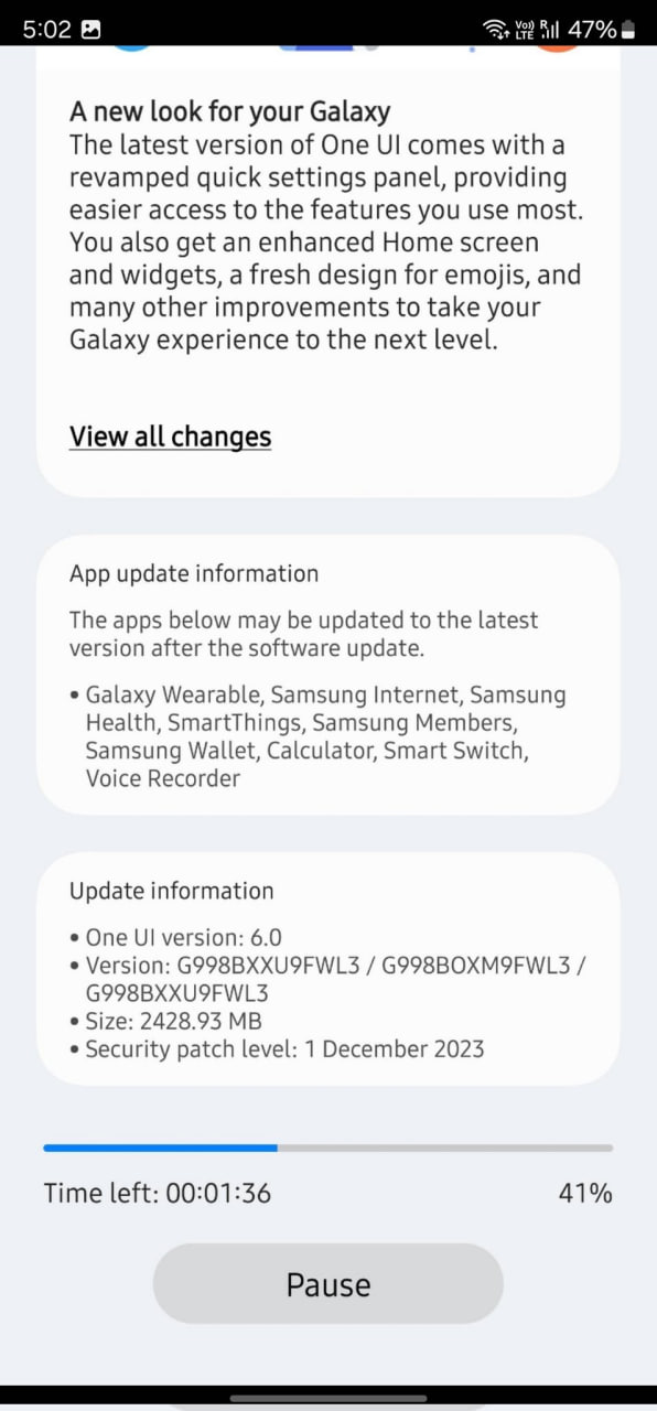 Samsung Galaxy S21 Android 14 One UI 6.0 India