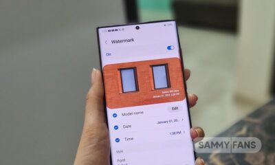 Samsung One UI 6.0 Camera Watermark feature