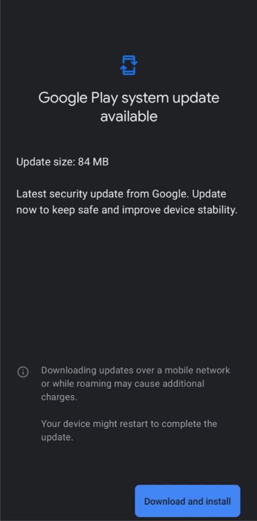 Google Play System Update Samsung Galaxy S24
