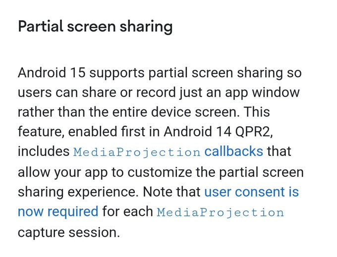 One UI 7 Android 15 Partial screen sharing