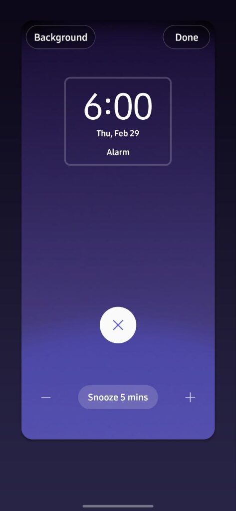Samsung Clock One UI 6.1 feature