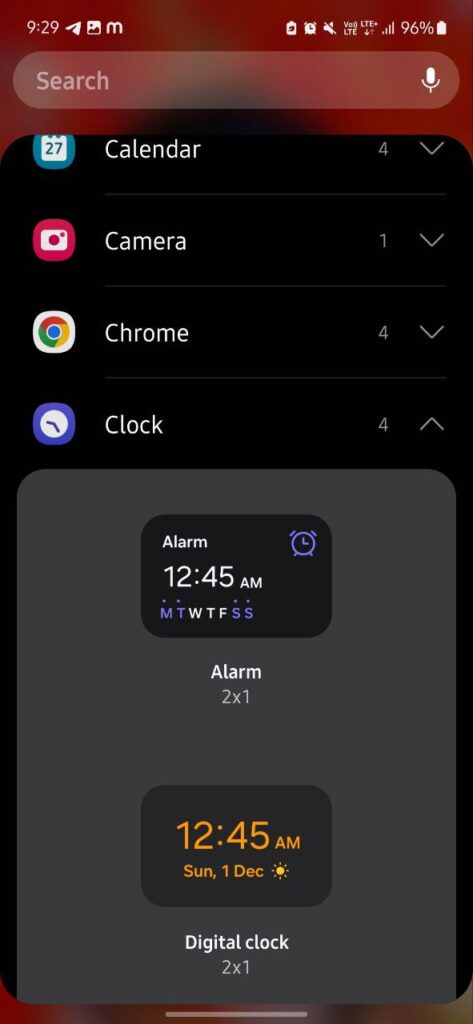 Samsung Clock One UI 6.1 feature