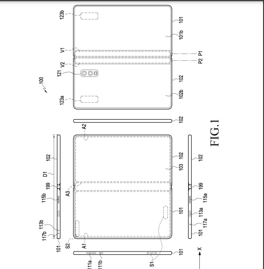 Samsung Patent Fold 6 Design