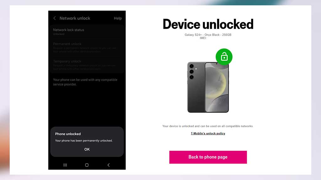 T-Mobile Samsung Galaxy Unlock