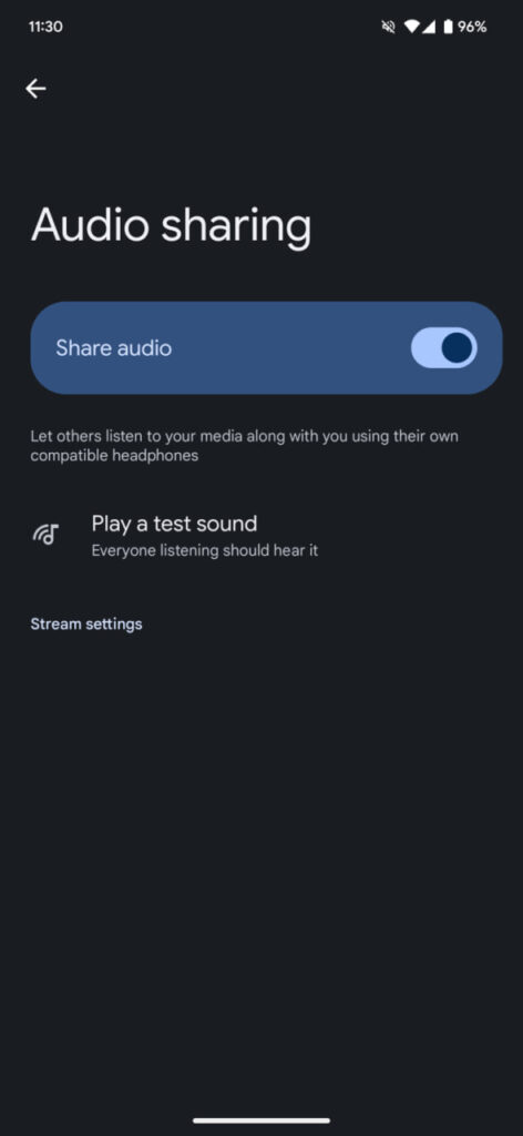 Android 15 Audio Sharing feature