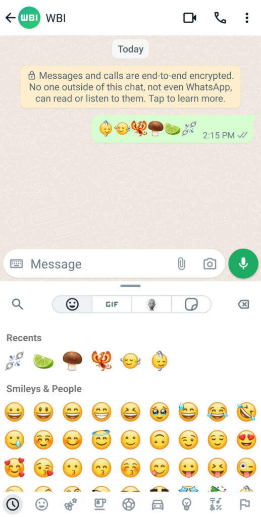 WhatsApp new emojis set