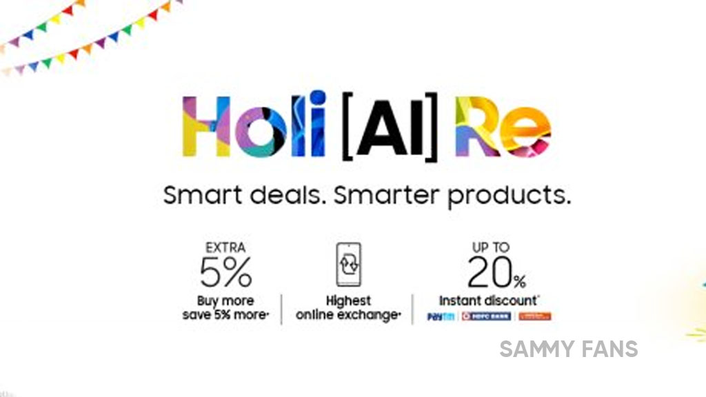 Samsung Holi Sale offers
