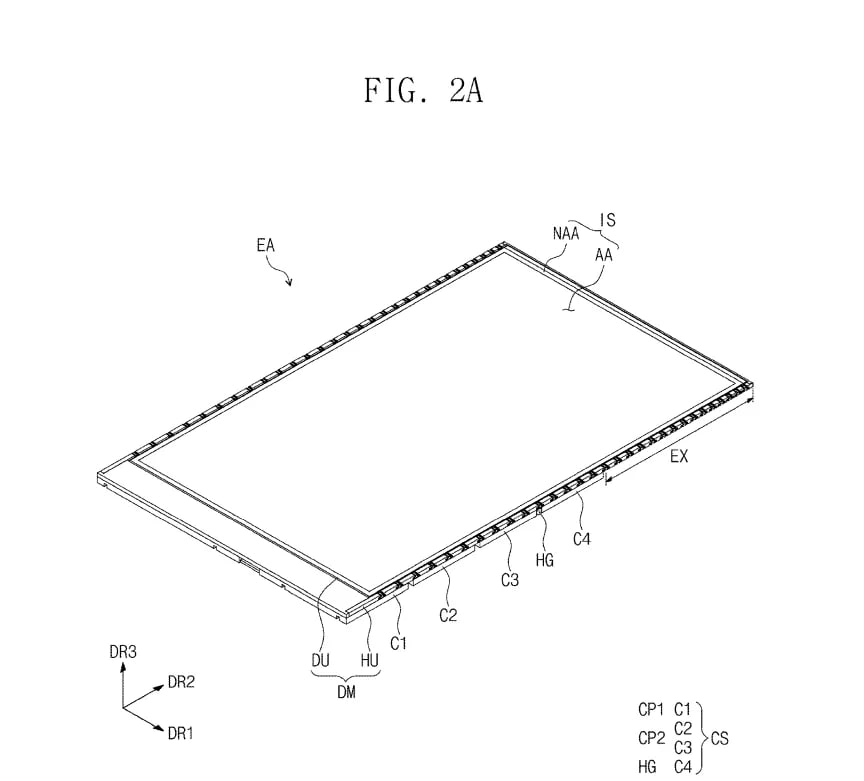 Samsung patent rollable display