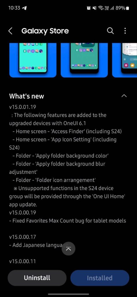 Samsung One UI 6.1 Hoem Up new features