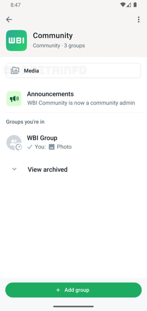 Whatsapp community features