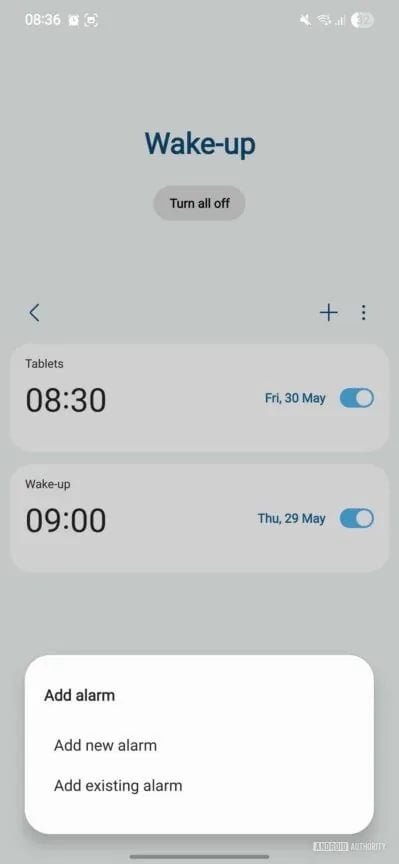 Samsung Clock Alarm features One UI 8