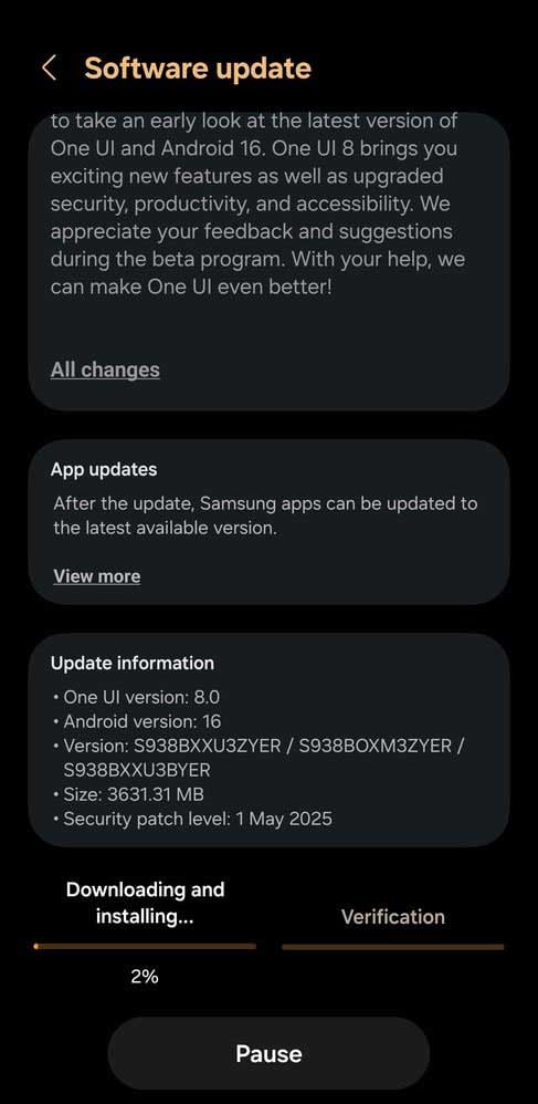 One UI 8 beta