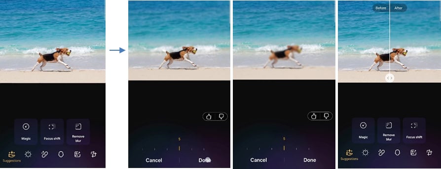Samsung Galaxy Enhance-X Focus-Shift-feature