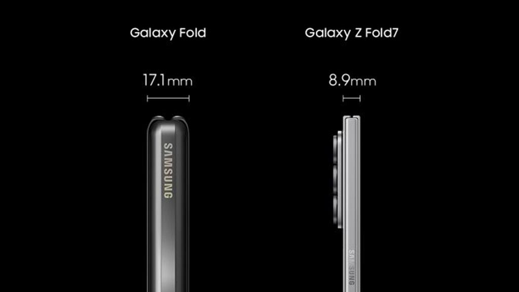 Samsung Galaxy Fold Fold7 thickness