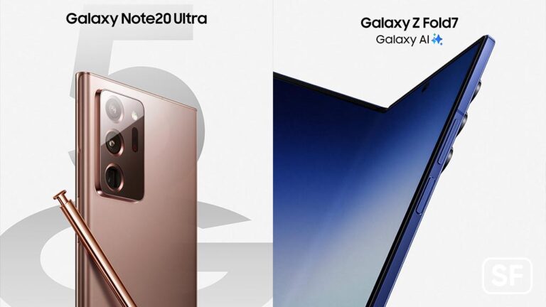 Samsung Galaxy Note 20 Ultra and Z Fold 7