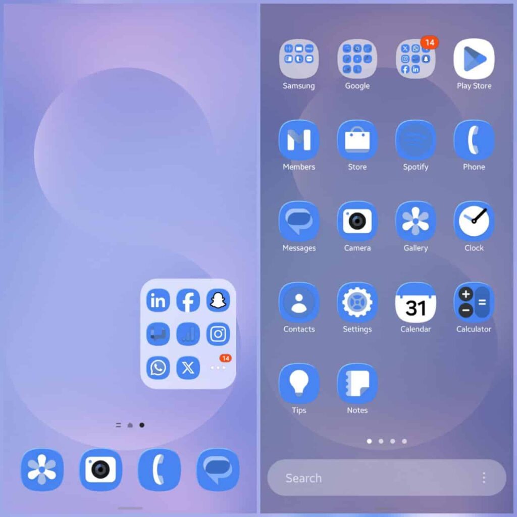 Samsung Theme Park Glass Icon