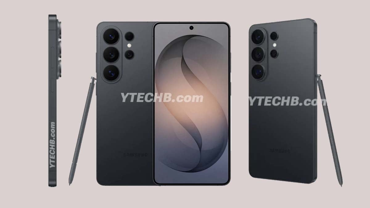 Samsung Galaxy S26 Ultra Black Render