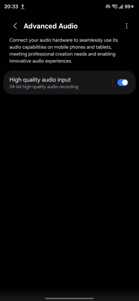 Samsung One UI 8.5 Advanced Audio Feature