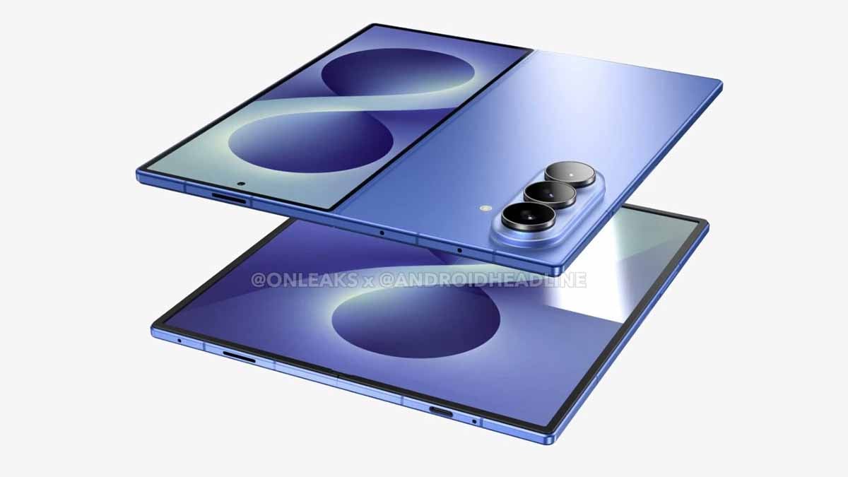 Galaxy Z Fold 8 CAD Render