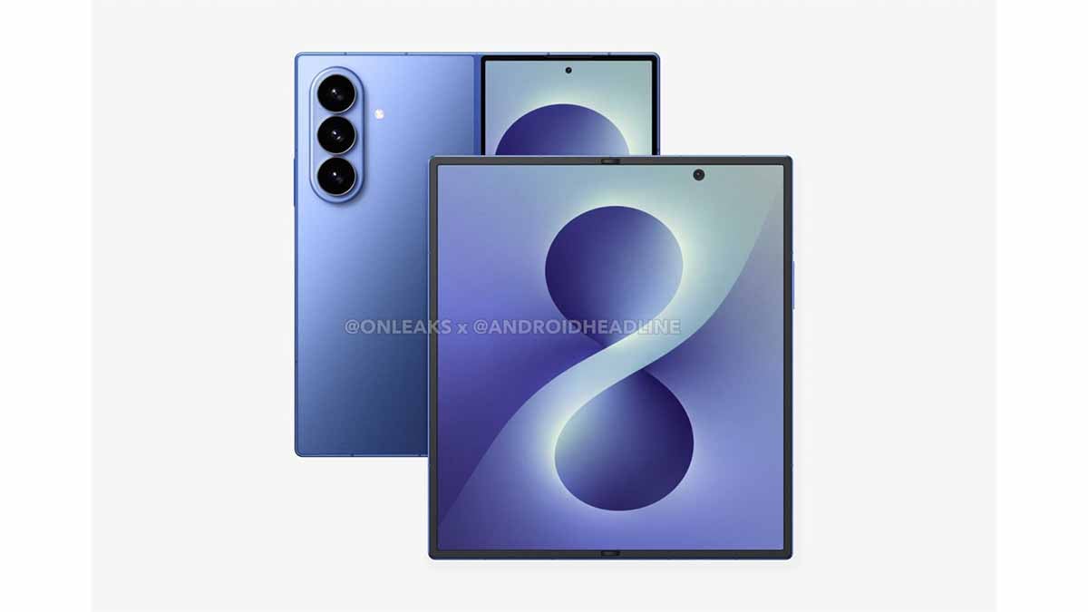 Galaxy Z Fold 8 CAD Render